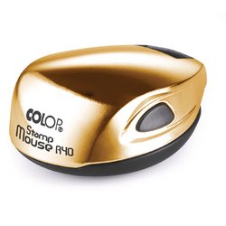 Оснастка для печати круглая Colop Stamp Mouse R40 40 мм золотистая